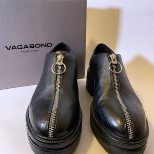 Vagabond Iza Black Platform Oxford Size 7